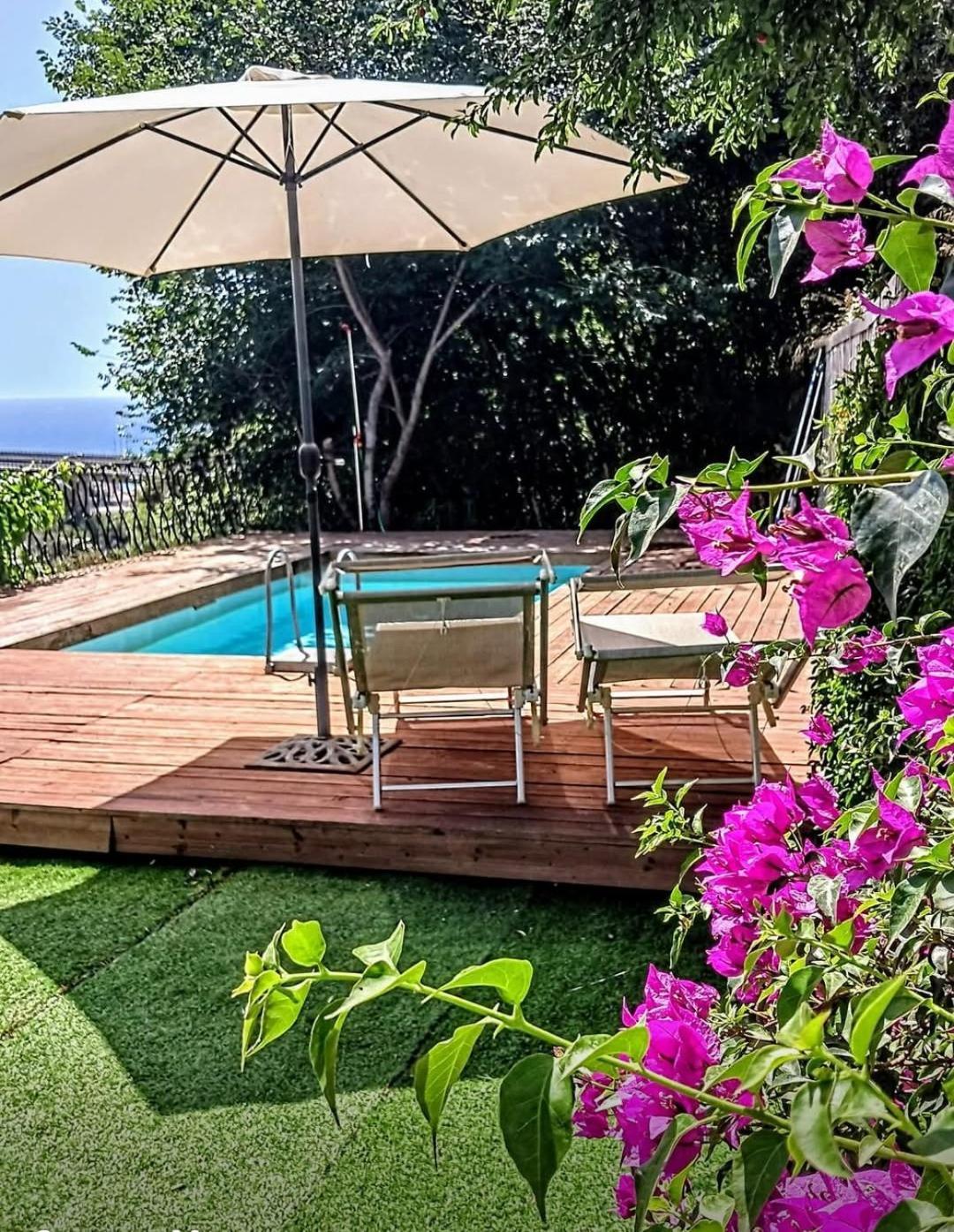 Apartamento Flat With Panoramic Terrace And Private Pool Mt5X3 Taormina Exterior foto